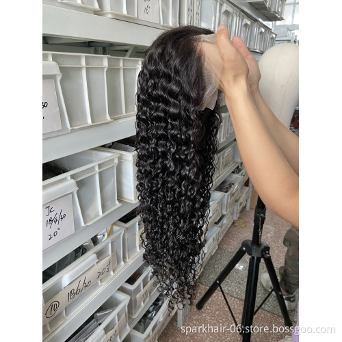 Wholesale Price Virgin Indian Straight Hair Lace Front Wigs 10a Glueless Hd Full Lace Transparent Human Hair Wig With Baby Hair